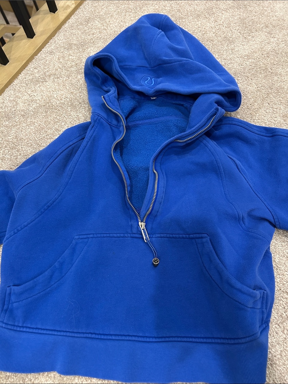 Blue scuba Lululemon Half-Zip Hooded Sweatshirt for Women